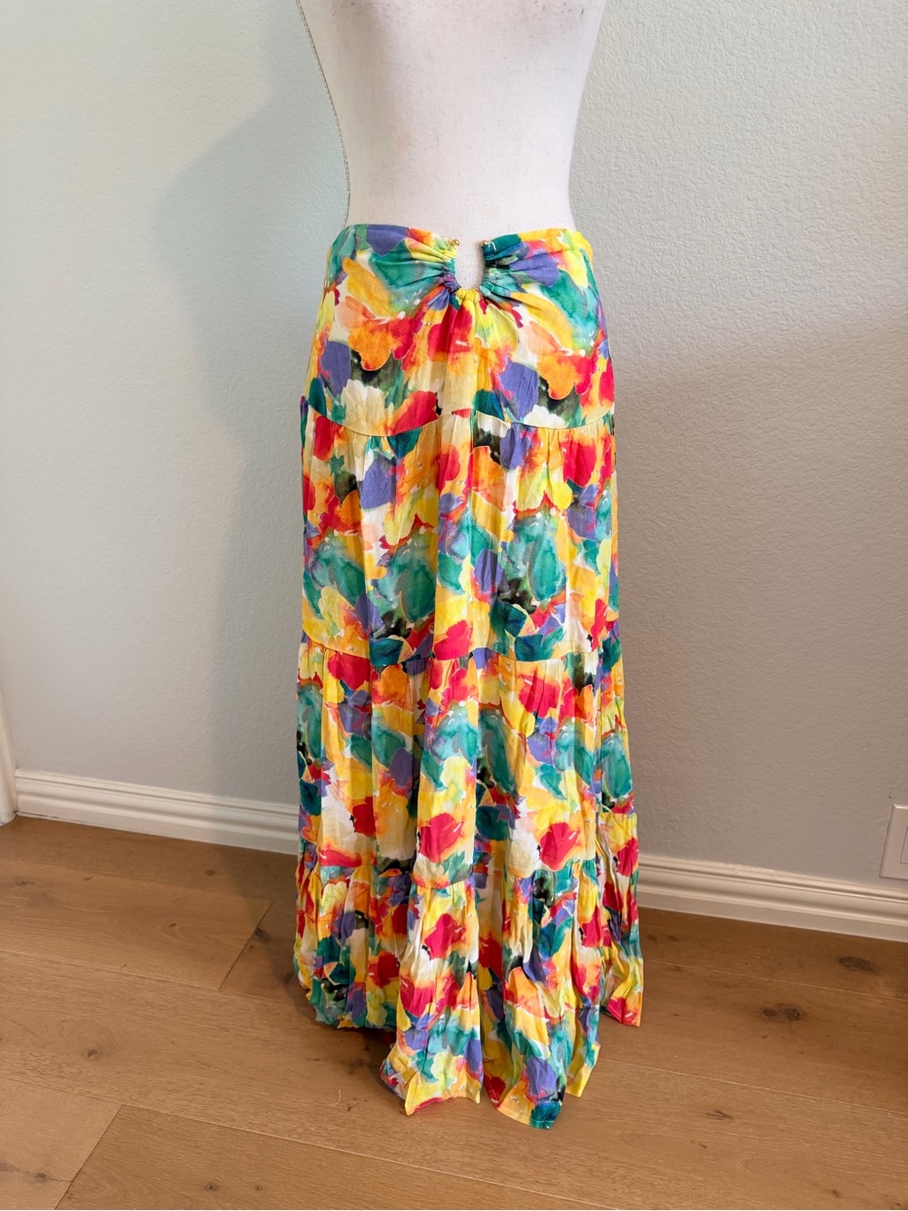 🔥Charlie Holiday Yellow Multi Floral Maxi Skirt🔥 - Picture 3 of 6